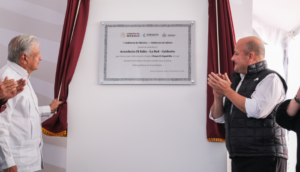 Alfaro y AMLO inauguran acueducto El Salto-La Red-Calderón