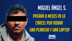 Miguel Ángel S. pasará 8 meses en la cárcel por robar 16 mil pesos en productos