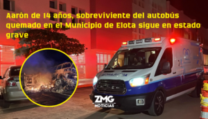 Aarón el niño que sobrevivió al autobús quemado en Elota sigue luchando por su vida