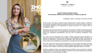 La diseñadora Carolina Vázquez lanza comunicado negando las iconoclasias en sus vestidos de novia