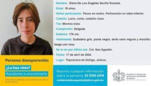 Buscan a Elena otra estudiante desaparecida - ZMG Noticias