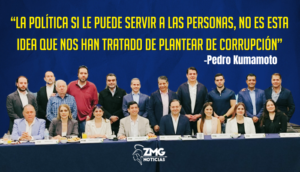 Pedro Kumamoto se presentó ante los empresarios de la Organización Civil Mil por Zapopan.