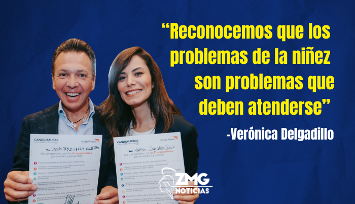 Verónica Delgadillo y Pablo Lemus ya firmaron la agenda por la niñez.