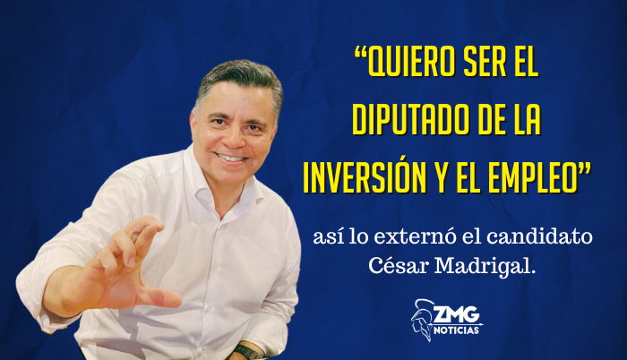 “Quiero ser el diputado de la inversión y el empleo” así lo externó el candidato César Madrigal.