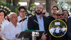 Marcharon más de 10 mil trabajadores sindicalizados después de 32 años de no tomar las calles de Guadalajara.