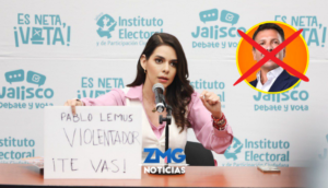 Laura Haro denuncia “violencia política” en contra de Pablo Lemus durante el tercer debate.