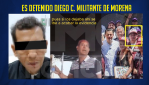 Militante de Morena, es detenido por agredir brutalmente y obligar a ingerir pintura a un brigadista de Movimiento Ciudadano
