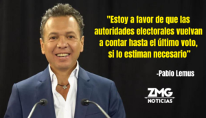 Gobernador electo de Jalisco apoya recuento de votos propuesto por AMLO