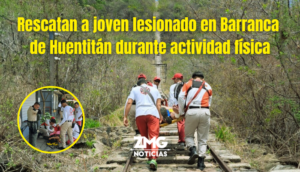 Rescatan a joven lesionado en Barranca de Huentitán durante actividad física