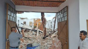 Una iglesia en Tala colapsó, ya presentaba daños en la estructura.