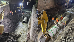 Avanza reparación del socavón de López Mateos