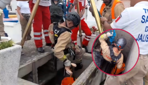 Hombre cae a tumba en panteón de Zapopan