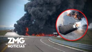 Explosión de pipa en autopista Guadalajara-Colima deja un muerto y dos heridos