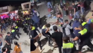 VIDEO: Policías se involucran en riña en Tonalá; hay 3 detenidos