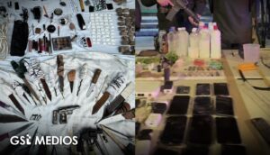 Armas, drogas y celulares, lo asegurado en operativo en Puente Grande