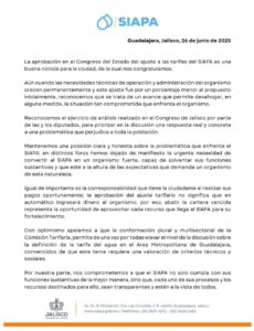 SIAPA reconoce beneficios por aumento a tarifas a usuarios - ZMG Noticias