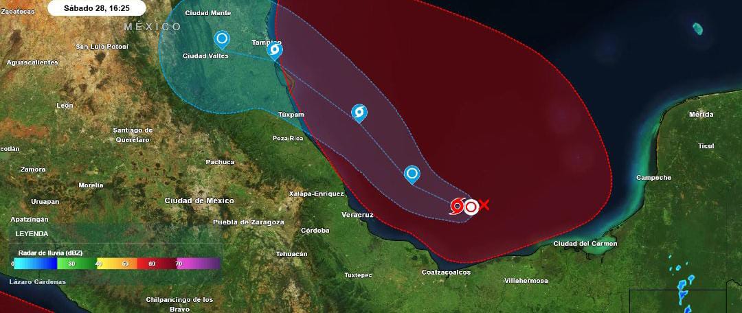 Se forma la Depresión Tropical Dos en el Golfo de México - ZMG Noticias