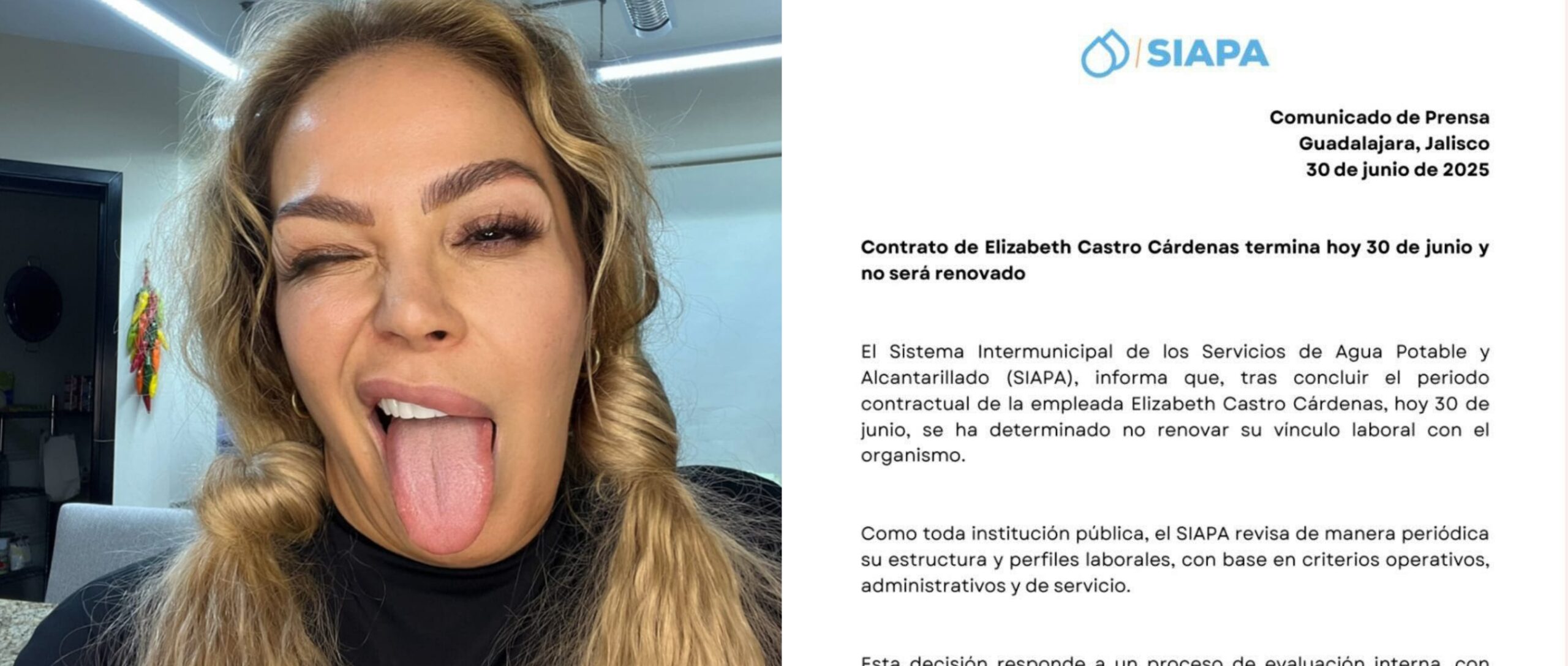 SIAPA no renueva contrato a Eli Castro tras controversia por su cargo - ZMG Noticias SIAPA no renueva contrato a Eli Castro tras controversia por su cargo - ZMG Noticias