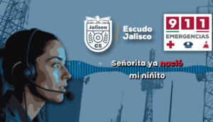 Operadora del C5 Escudo Jalisco asiste por teléfono un parto en Tlaquepaque