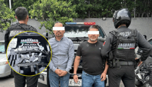 Detienen en Tlajomulco a dos escoltas “piratas” con arsenal ilegal