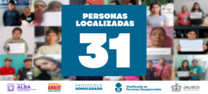 Localizan a 31 personas desaparecidas en Jalisco