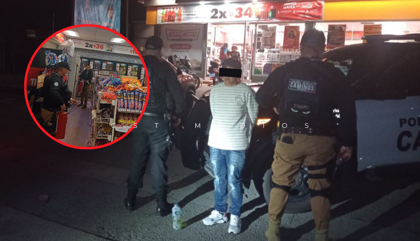 Mujer incendia tienda Oxxo en Zapotlán porque no había sistema