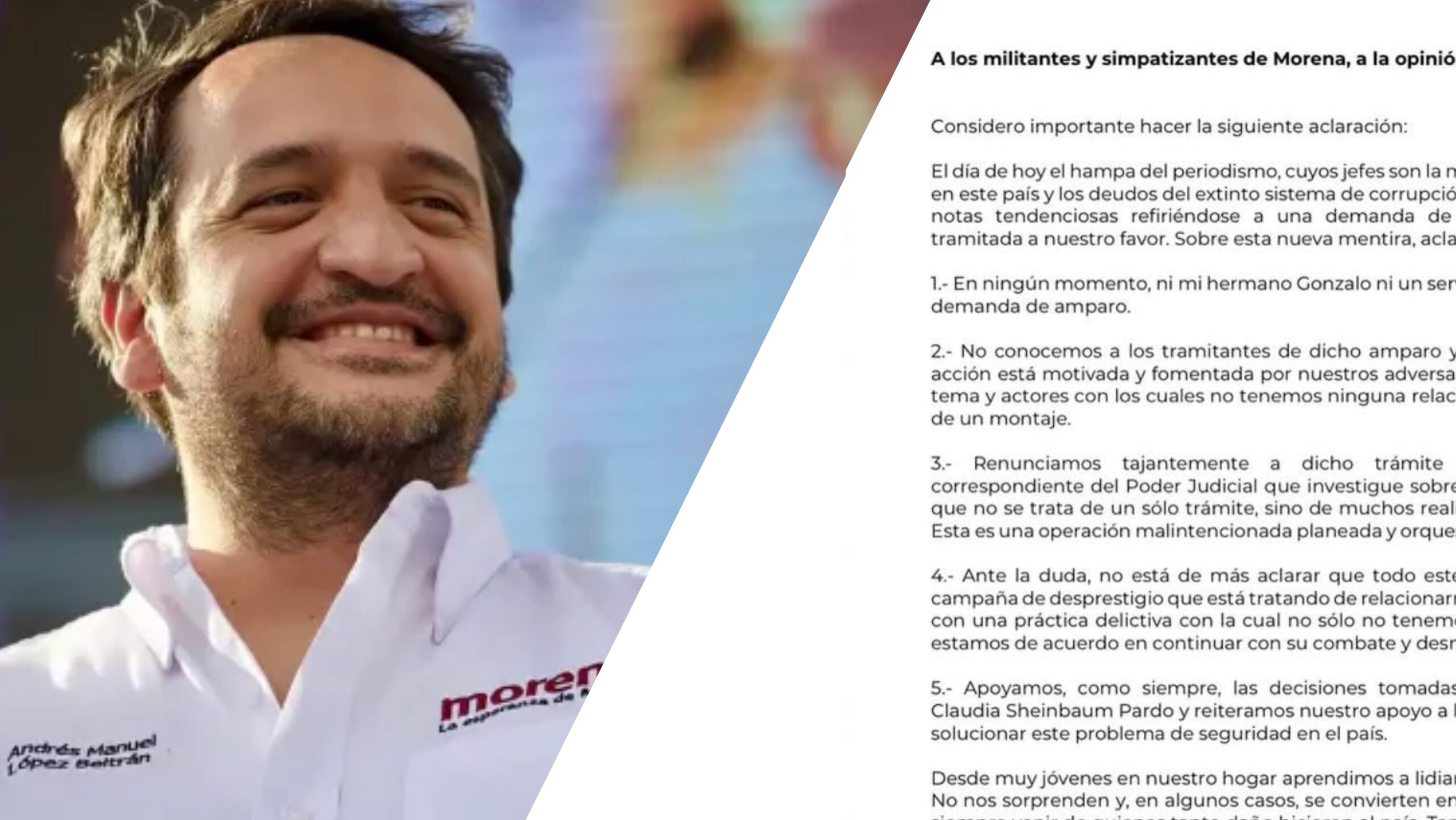 Andy López Beltrán acusa a 'adversarios' de tramitar amparo para el y su hermano - ZMG Noticias