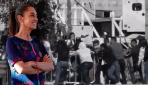 CNTE Oaxaca irrumpe en acto oficial de Claudia Sheinbaum