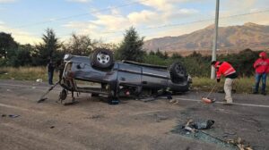 Jornaleros resultan lesionados en accidente carretero en Zapotiltic