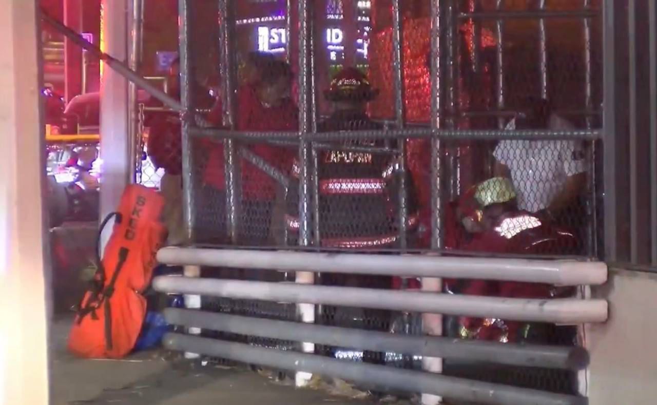 Rescate de emergencia en obra abandonada