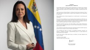 María Corina Machado proclama: «Venezolanos, llegó la hora de la libertad»