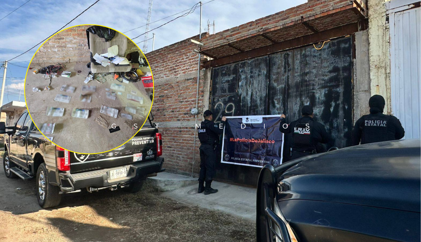 Desmantelan centro de remarcado de vehículos en Tonalá