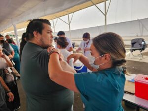 Hospitalito abre macromódulo de vacunación contra el sarampión