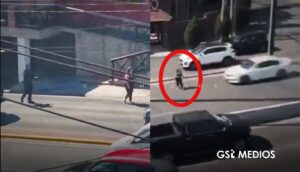 Monterrey: Joven se cruza avenida y es brutalmente embestida por un vehículo