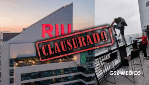 Clausuran terraza del RIU por salto en paracaídas desde piso 42