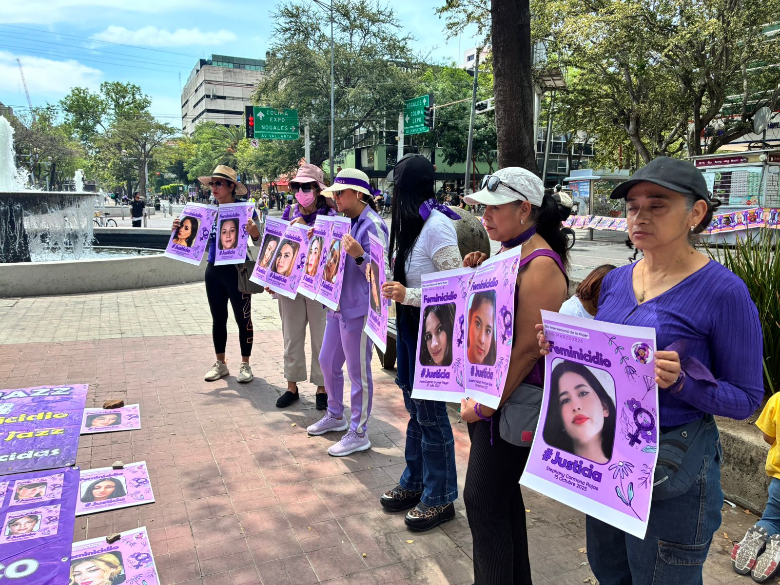 Acuden 15 mil personas a marchas del 8M en Guadalajara