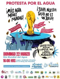 Colectivos y activistas convocan a protesta con el lema "Más agua y menos Mundial" - ZMG Noticias
