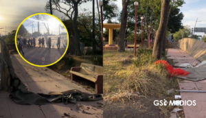 Feministas derriban vallas y exhiben estado del Parque Rojo