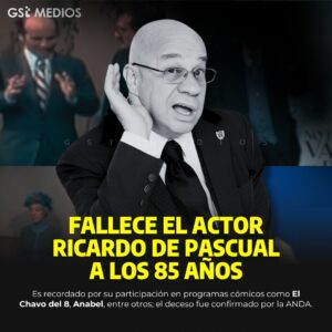 Fallece el actor Ricardo de Pascual a los 85 años