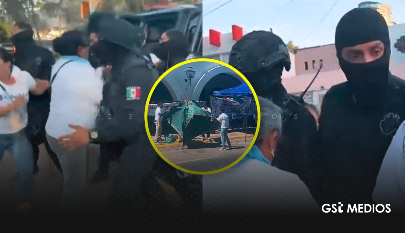 Desalojan plantón de “Soy Papá, No Criminal” en Casa Jalisco