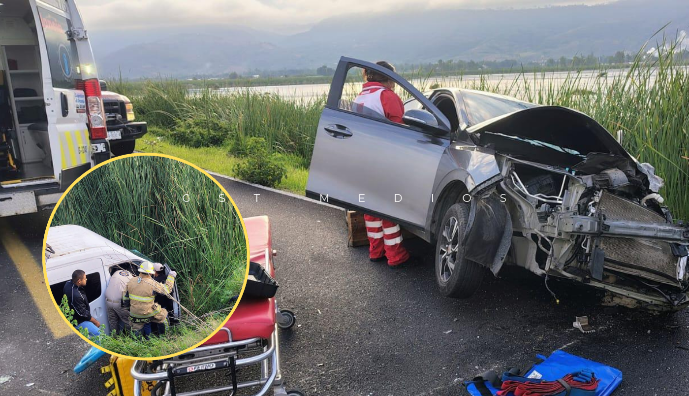 Accidente en Ciudad Guzmán deja dos hombres gravemente heridos