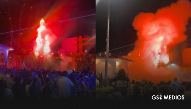Explosión de pólvora acumulada en festejos patronales deja 12 lesionados