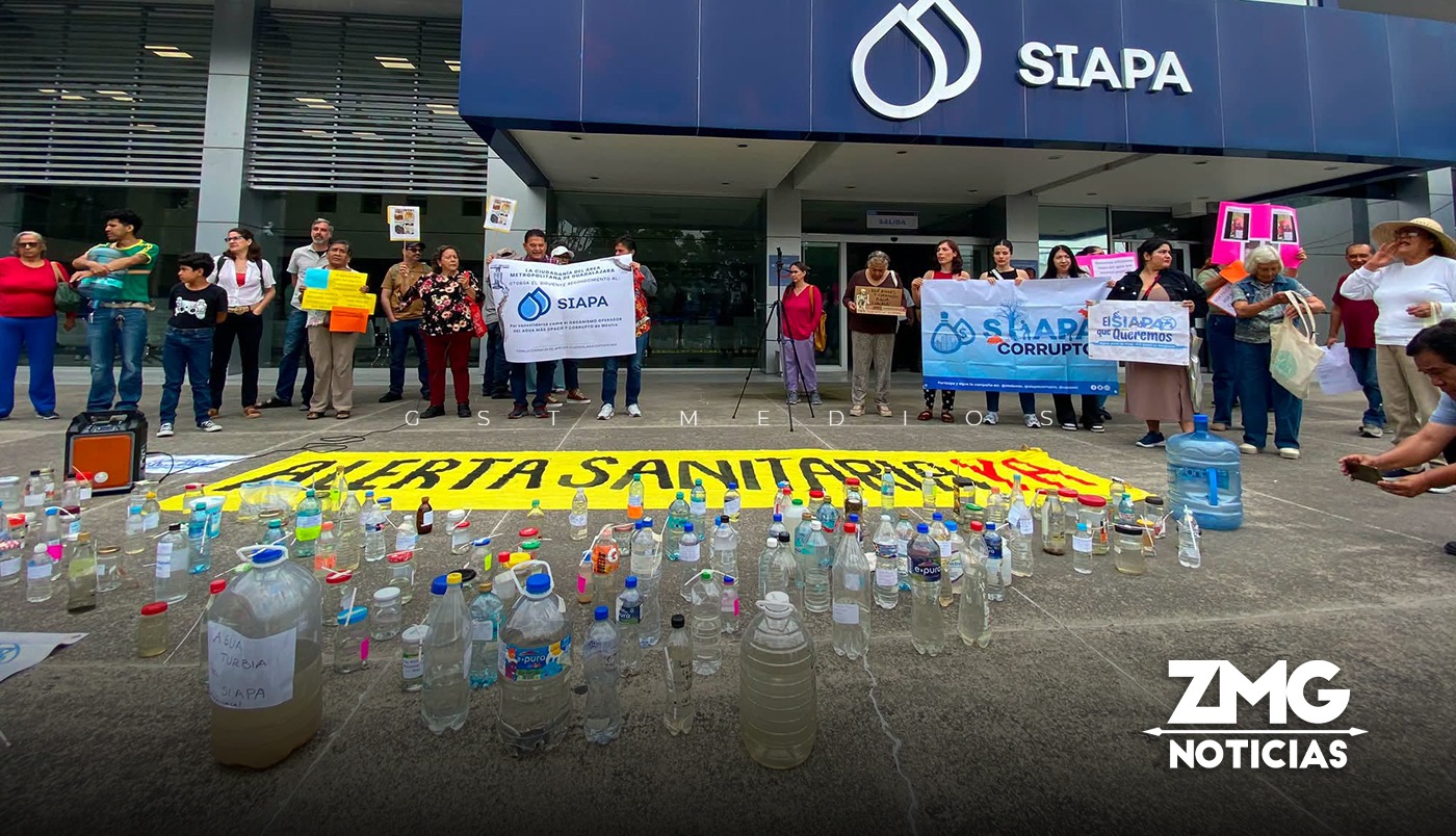 ​Usuarios del SIAPA protestan por mala calidad del agua