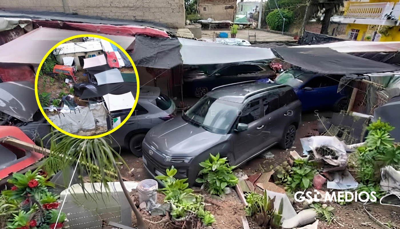 Hallan vehículos, motos y herramientas para alterar autos robados durante cateo en Tlaquepaque