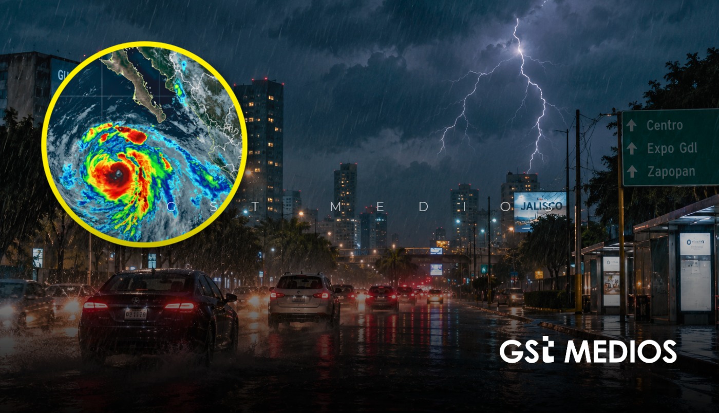 Huracán Marie categoría 2 pone a Jalisco bajo la lluvia