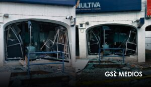 Robo con explosivo en banco de Ajijic deja un cajero robado y otro dañado