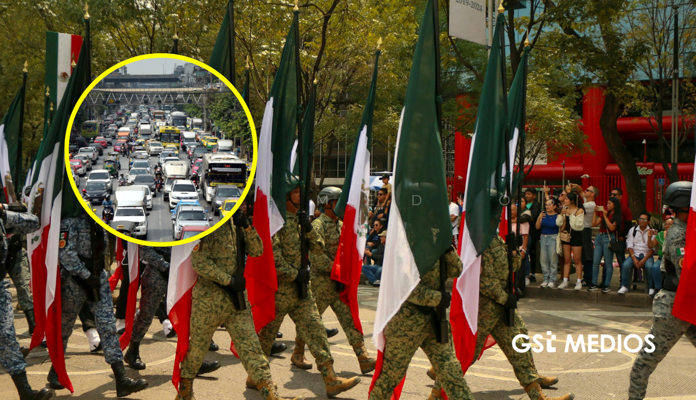 Estos serán los cierres y cambios viales que marcarán el desfile cívico en Guadalajara