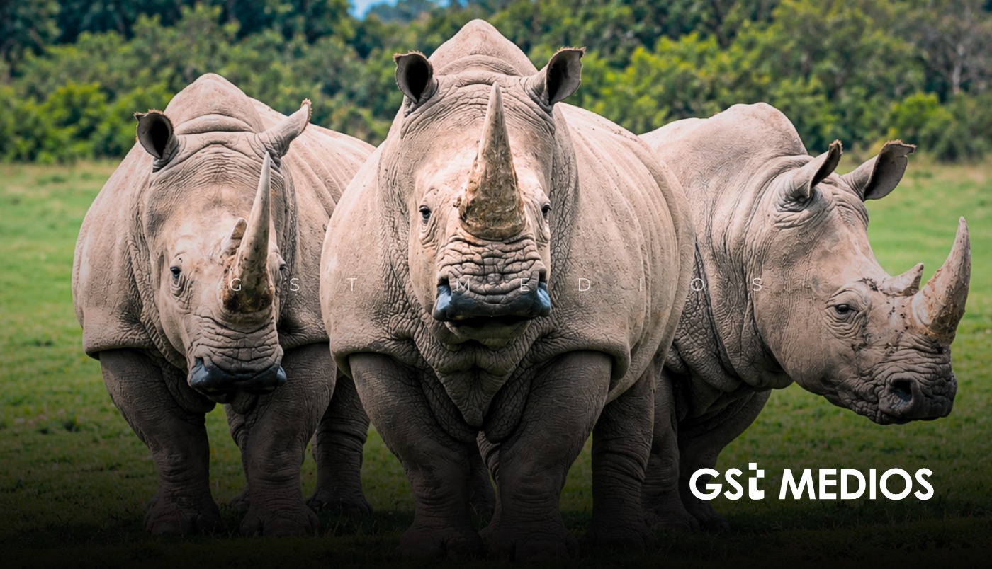 Zoológico de Guadalajara recibe cuatro rinocerontes blancos de Europa para su conservación