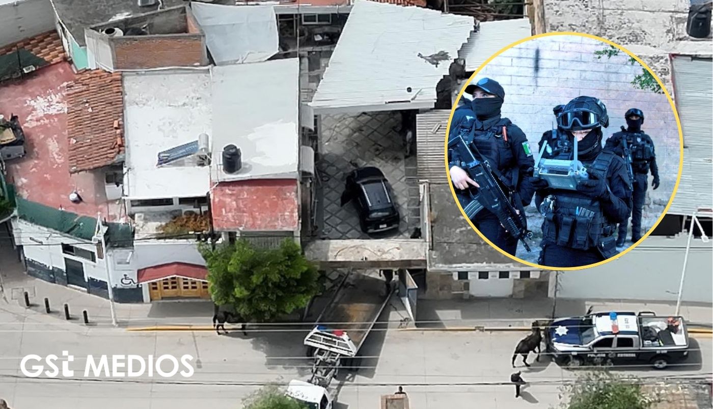 Caen dos presuntos robacarros y aseguran bodega con autos robados en Tlajomulco