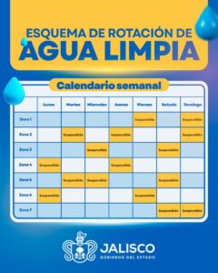 Este es el calendario de cortes de agua del SIAPA en 627 colonias de la ZMG - ZMG Noticias Calendario de cortes de agua del SIAPA